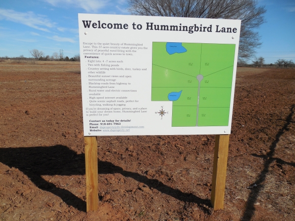 Listing Image #3 - Land for sale at Lot 2 Hummingbird Lane, Stillwater OK 74074