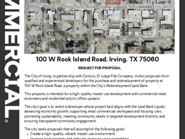 Listing Image #3 - Land for sale at 100 W Rock Island Road, Irving TX 75060
