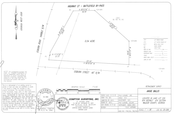 Listing Image #2 - Land for sale at 0 Osburn Rd, Chickamauga GA 30707