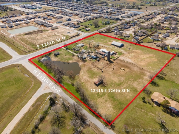 Listing Image #1 - Land for sale at 13415 E 126th Street N., Collinsville OK 74021