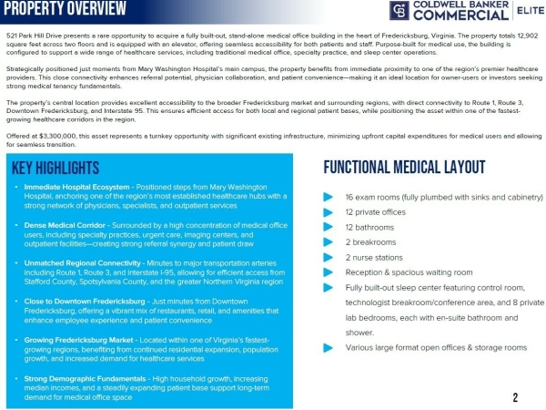 Listing Image #2 - Office for sale at 521 Park Hill Drive, Fredericksburg VA 22401