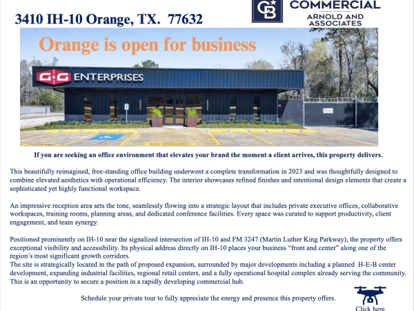 Listing Image #1 - Office for sale at 3410 IH-10, Orange TX 77632