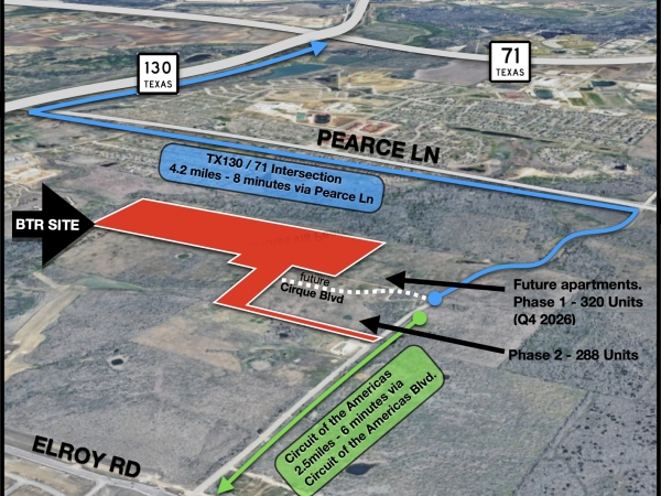 Listing Image #1 - Land for sale at Circuit of the Americas Blvd, Del Valle TX 78617