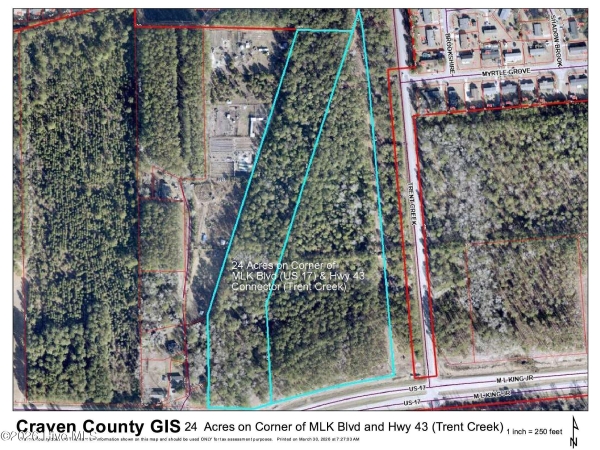 Listing Image #2 - Others for sale at 24 Acres Corner Of Mlk & 43 Boulevard, New Bern NC 28562