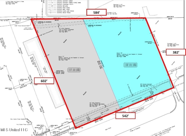 Listing Image #3 - Land for sale at 6.15 Acres Lakeland Drive, Flowood MS 39232