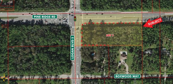 Listing Image #1 - Land for sale at SE Corner of Pine Ridge Rd and Logan Blvd S, Naples FL 34116