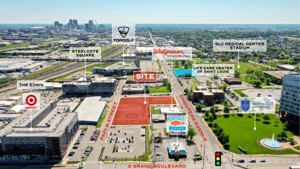 Listing Image #1 - Land for sale at 3500-3540 Papin St & 3501-3511 Chouteau Ave, St. Louis MO 63103