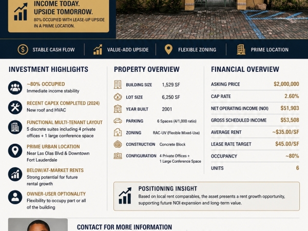 Listing Image #1 - Office for sale at 720 NE 3RD AVE, Fort Lauderdale FL 33313