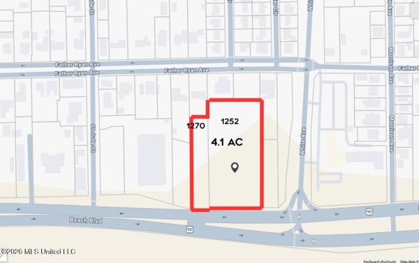 Listing Image #2 - Land for sale at 1252-1270 Beach, Biloxi MS 39530