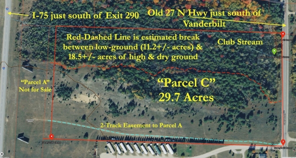 Listing Image #3 - Others for sale at Parcel C Old 27 N. Highway , 29.7 Acres, Vanderbilt MI 49795