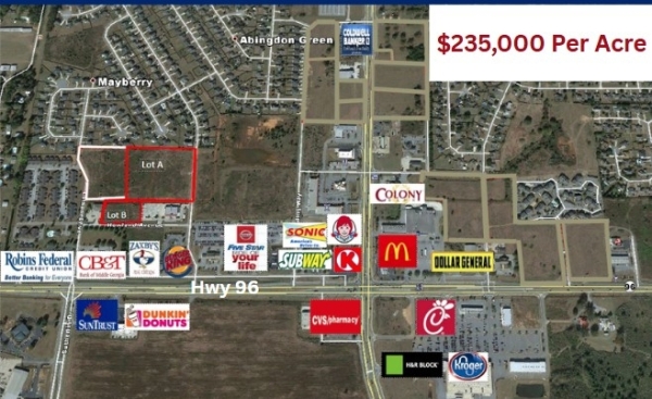 Listing Image #1 - Land for sale at Lot A Latham Drive, Warner Robins GA 31088