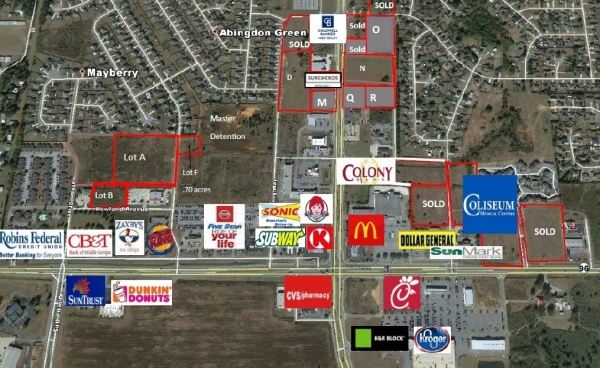Listing Image #1 - Land for sale at Lot F Raleigh Drive, Warner Robins GA 31088