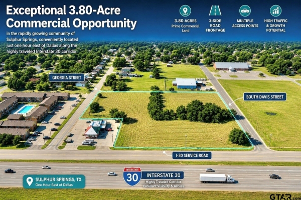 Listing Image #1 - Others for sale at TBD W Industrial Drive, Sulphur Springs TX 75482 Listing Image #1 - Others for sale at TBD W Industrial Drive, Sulphur Springs TX 75482
