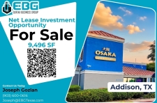 Retail for sale in Addison, TX