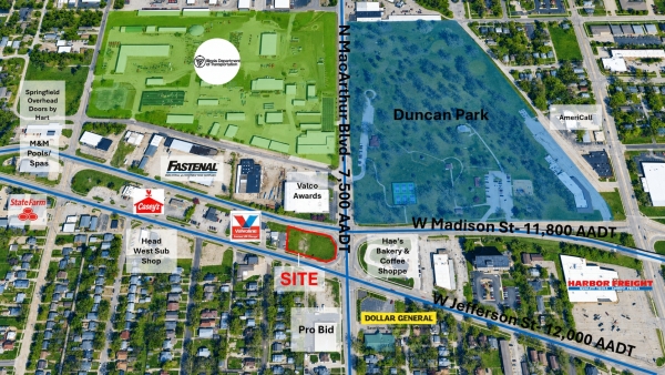 Listing Image #1 - Land for sale at 1005 + 1019 W Jefferson St, Springfield IL 62702 Listing Image #1 - Land for sale at 1005 + 1019 W Jefferson St, Springfield IL 62702