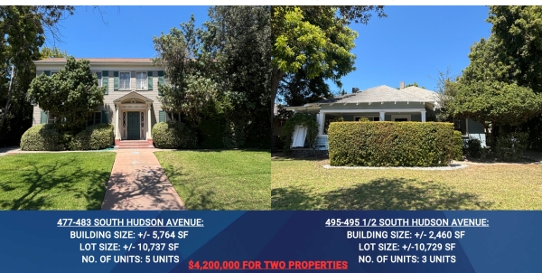 Listing Image #1 - Multi-family for sale at 477-483 S Hudson Avenue, and 495-495 1/2 South Hudson Avenue, Pasadena CA 91101 Listing Image #1 - Multi-family for sale at 477-483 S Hudson Avenue, and 495-495 1/2 South Hudson Avenue, Pasadena CA 91101