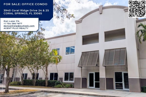 Listing Image #1 - Office for sale at 3940 Coral Ridge Dr, #24 and #25, Coral Springs FL 33065 Listing Image #1 - Office for sale at 3940 Coral Ridge Dr, #24 and #25, Coral Springs FL 33065