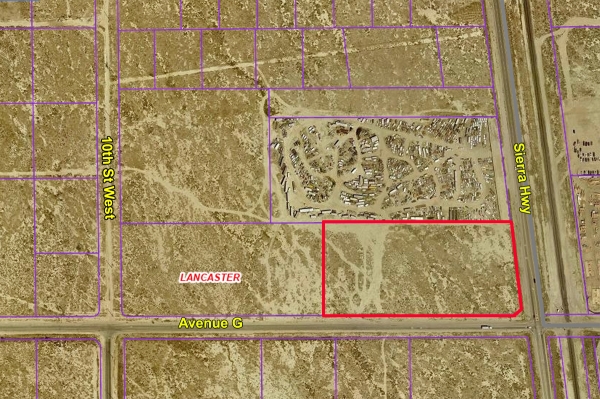 Listing Image #1 - Land for sale at NWC of Avenue G & Sierra Hwy, Lancaster CA 93534