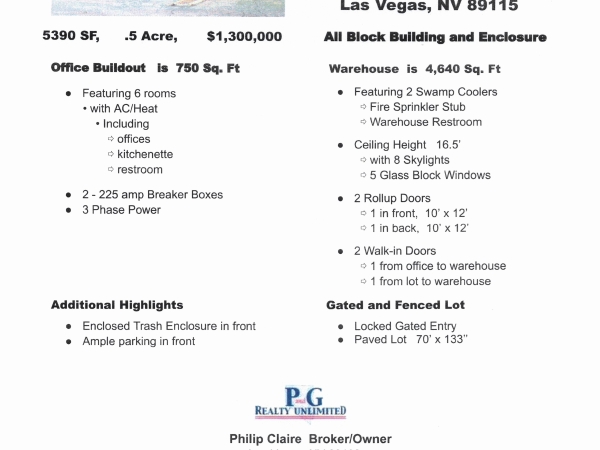 Listing Image #2 - Industrial for sale at 2562 Abels Lane, Las Vegas NV 89115 Listing Image #2 - Industrial for sale at 2562 Abels Lane, Las Vegas NV 89115