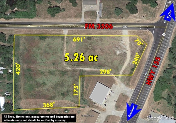 Listing Image #1 - Land for sale at 7900 ST HWY 155, Coffee City TX 75763 Listing Image #1 - Land for sale at 7900 ST HWY 155, Coffee City TX 75763