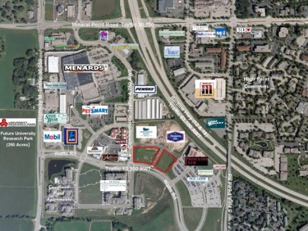 Listing Image #1 - Land for sale at Commerce Drive &amp; Watts Road, Madison WI 53719