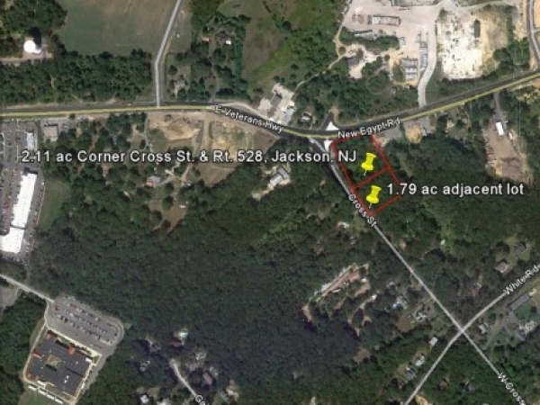 Listing Image #1 - Land for sale at Corner Cross St. & Lakewood New Eygpt Rd. (Rt. 528), Jackson NJ 08527 Listing Image #1 - Land for sale at Corner Cross St. & Lakewood New Eygpt Rd. (Rt. 528), Jackson NJ 08527