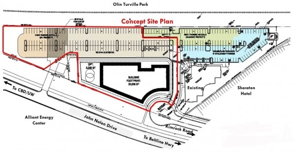 Listing Image #1 - Land for sale at 610 John Nolen Drive, Madison WI 53713