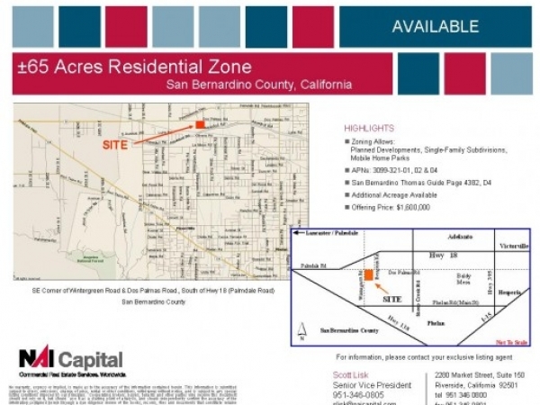 Listing Image #1 - Land for sale at 13600 Wintergreen Rd, Pinon Hills CA 92372