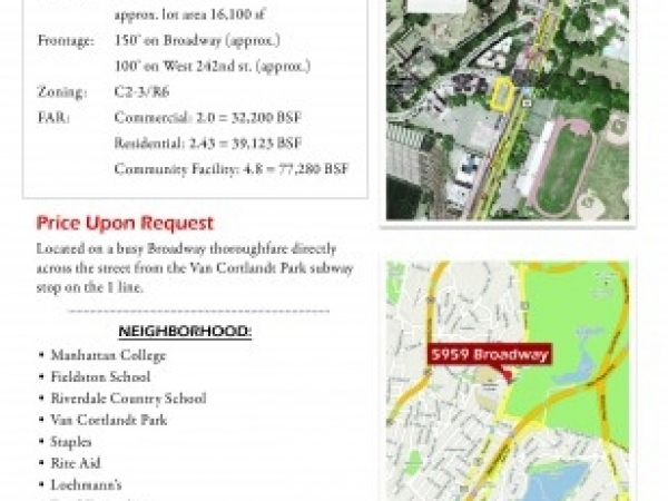Listing Image #1 - Land for sale at 5959 Broadway, Bronx NY 10463