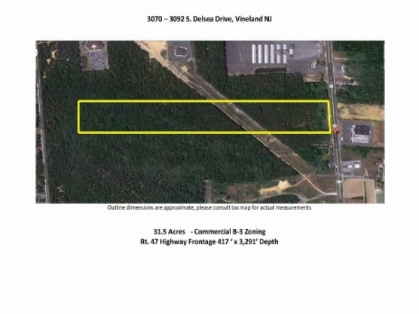 Listing Image #1 - Land for sale at 3070 S Delsea Dr, Vineland NJ 08360 Listing Image #1 - Land for sale at 3070 S Delsea Dr, Vineland NJ 08360
