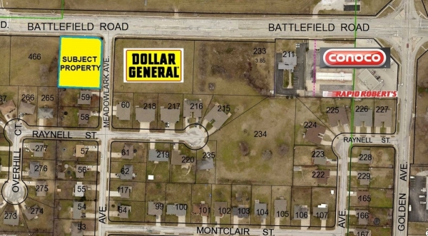 Listing Image #1 - Land for sale at Corner Lot on Battlefield and MeadowLark, Springfield MO 65807
