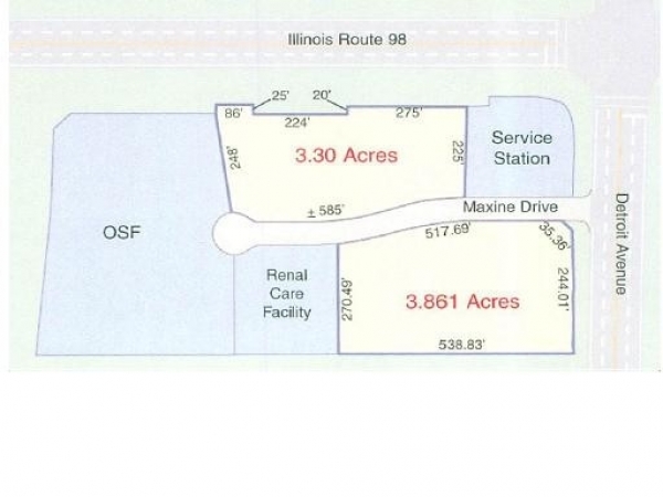 Listing Image #1 - Land for sale at Route 98 &amp; Detroit Avenue, Morton IL 61550