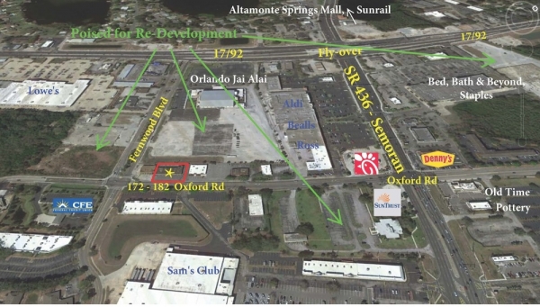 Listing Image #1 - Shopping Center for sale at 172-182 Oxford Rd, Casselberry FL 32730