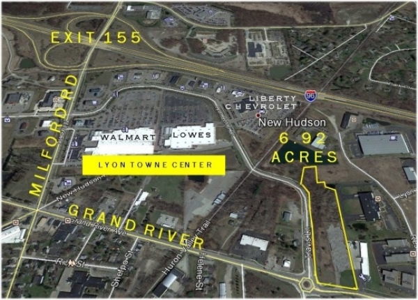 Listing Image #1 - Land for sale at 56000 Grand River Ave, New Hudson MI 48165