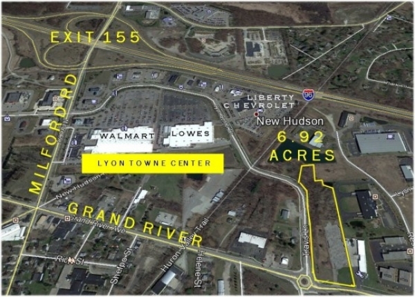 Listing Image #1 - Land for sale at 56000 Grand River Ave, New Hudson MI 48165 Listing Image #1 - Land for sale at 56000 Grand River Ave, New Hudson MI 48165