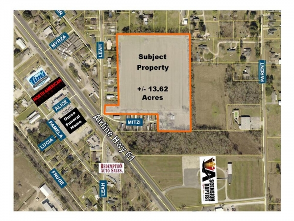 Listing Image #1 - Land for sale at Airline @ N. Leah Street, Gonzales LA 70737 Listing Image #1 - Land for sale at Airline @ N. Leah Street, Gonzales LA 70737