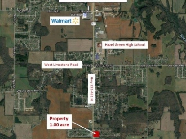 Listing Image #1 - Land for sale at 13649 Highway 231-431, Hazel Green AL 35750