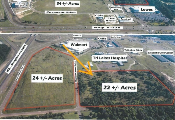 Listing Image #1 - Land for sale at Medical Center Drive, Batesville MS 38606