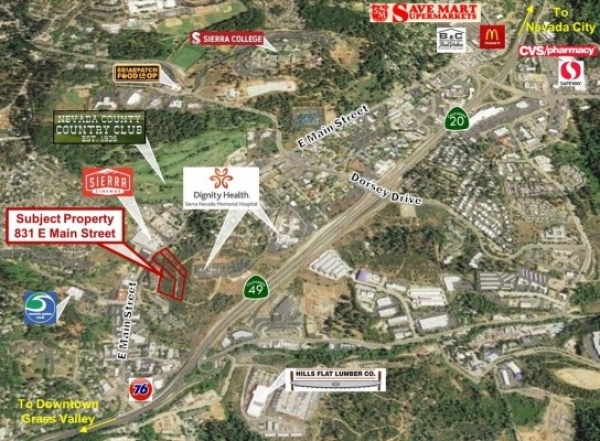Listing Image #1 - Land for sale at 831 E Main Street, Grass Valley CA 95945 Listing Image #1 - Land for sale at 831 E Main Street, Grass Valley CA 95945