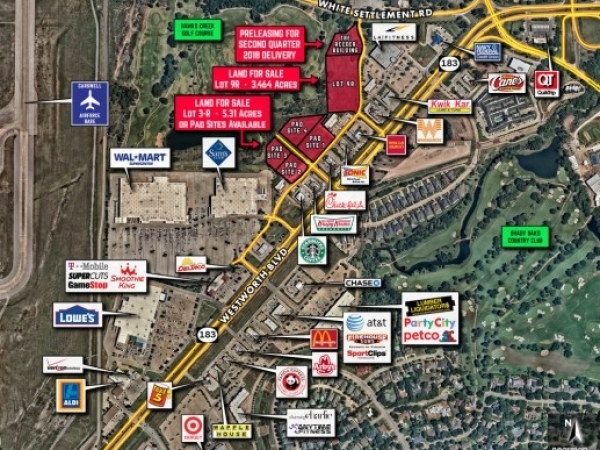 Listing Image #1 - Land for sale at 6590 and 6610 Westorth Village Blvd., Fort Worth TX 76114