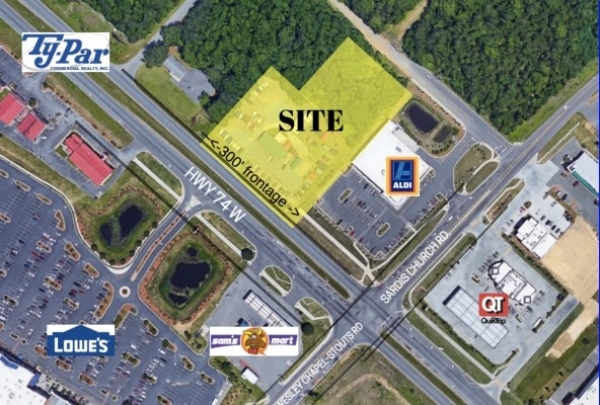 Listing Image #1 - Land for sale at 5710 HWY 74 W, Indian Trail NC 28277