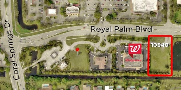 Listing Image #1 - Land for sale at 10340 Royal Palm Blvd, Coral Springs FL 33065 Listing Image #1 - Land for sale at 10340 Royal Palm Blvd, Coral Springs FL 33065