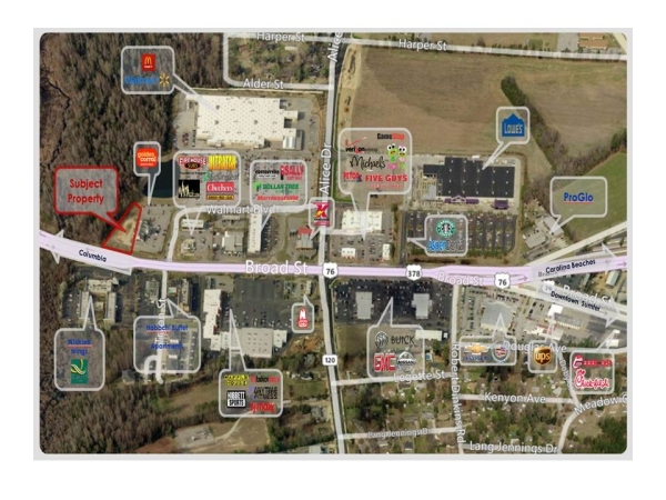 Listing Image #2 - Land for sale at 1823 Broad Street, Sumter SC 29150