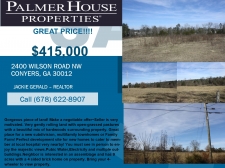 Listing Image #1 - Land for sale at 2400 Wilson Road NW, Conyers GA 30012